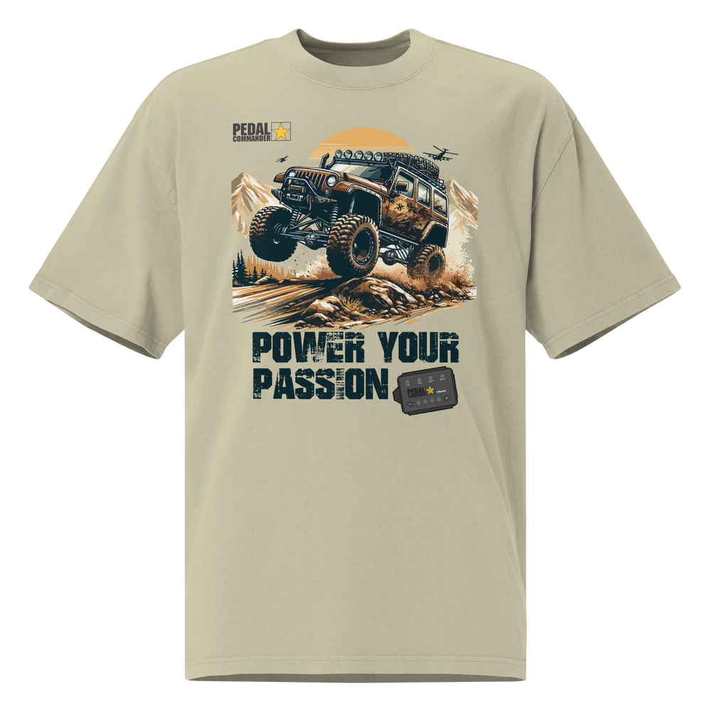 Camiseta grande descolorida Power Your Passion
image-2
