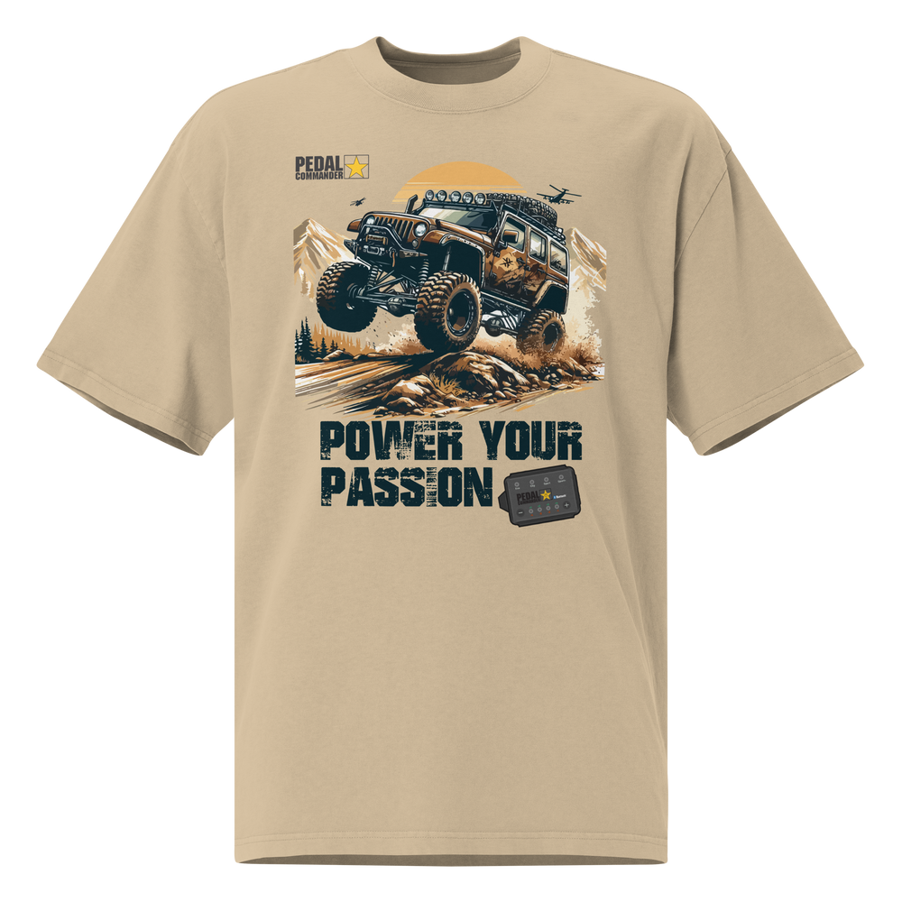 Camiseta grande descolorida Power Your Passion
image-1