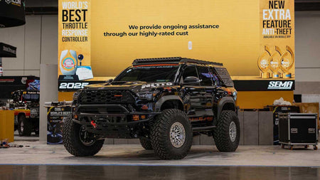 Parked On the Pedal Commander® Booth At The 2025 SEMA Show: Long-Travel 4Runner