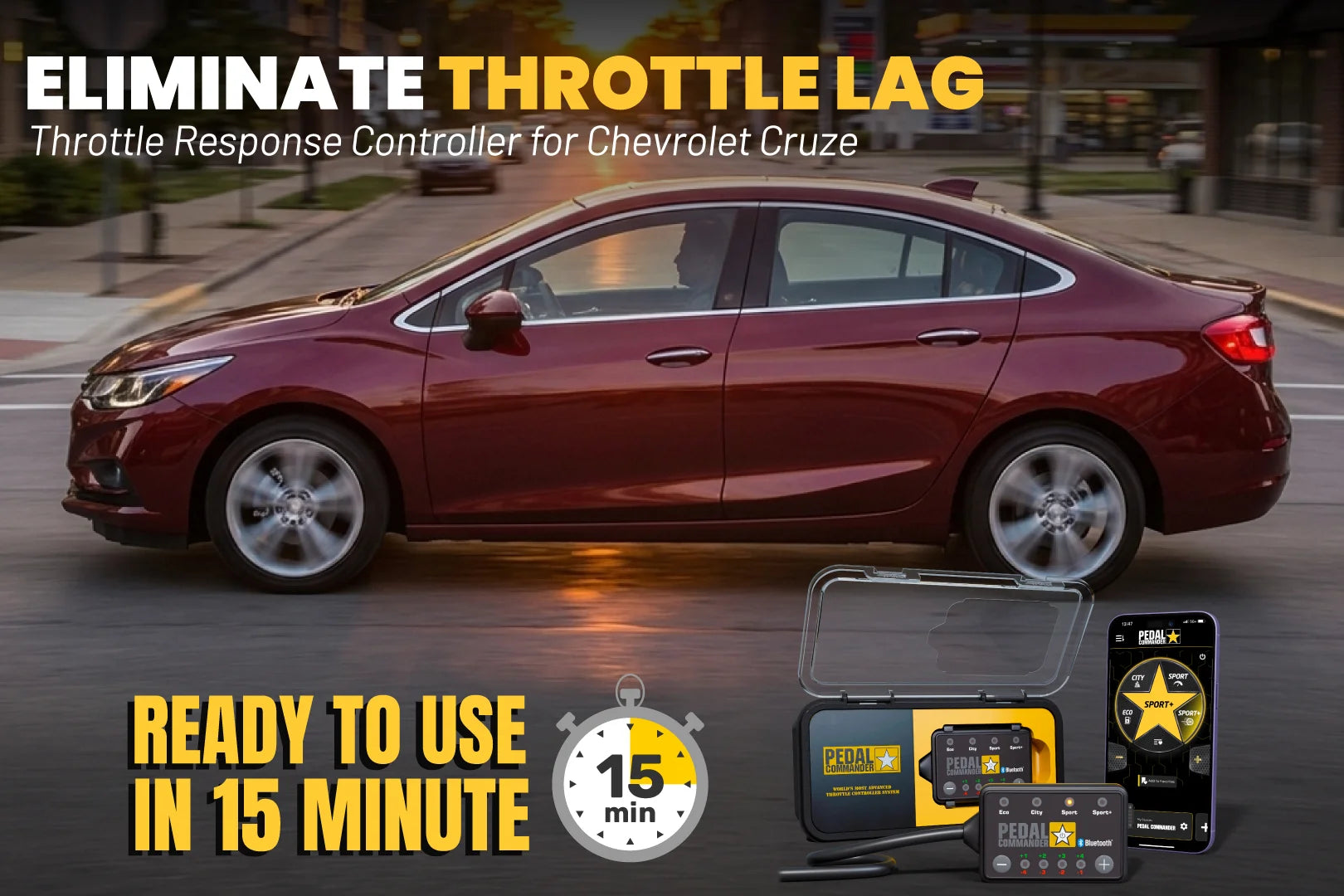 Pedal Commander para Chevrolet Cruze