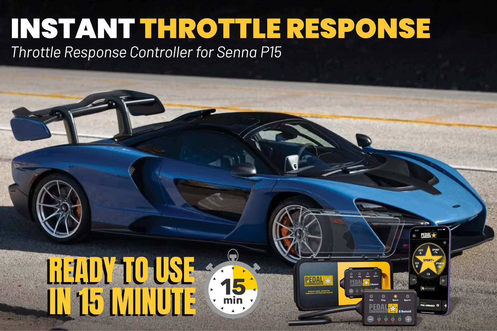 Pedal Commander para McLaren Senna