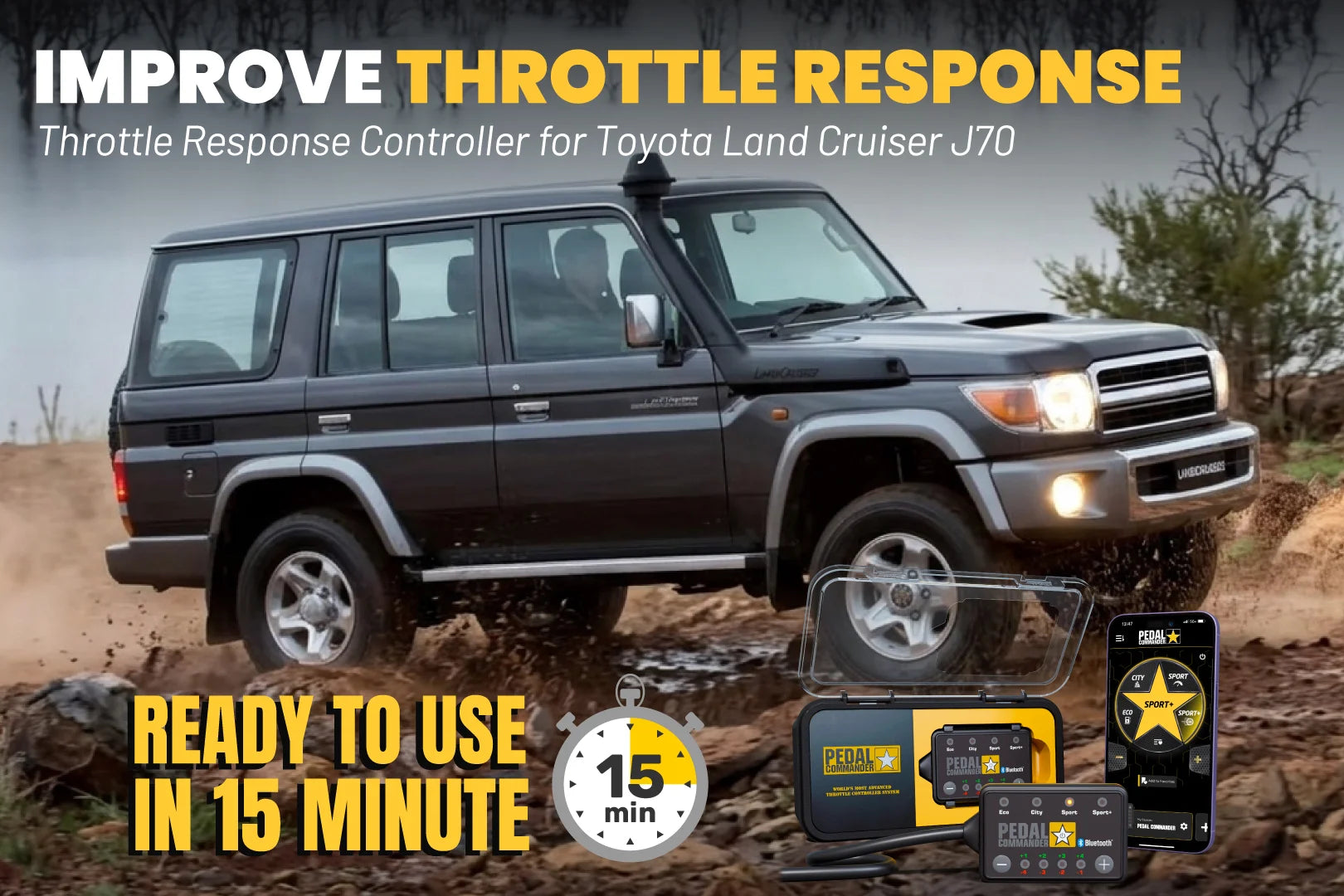 Pedal Commander for Toyota Land Cruiser J70