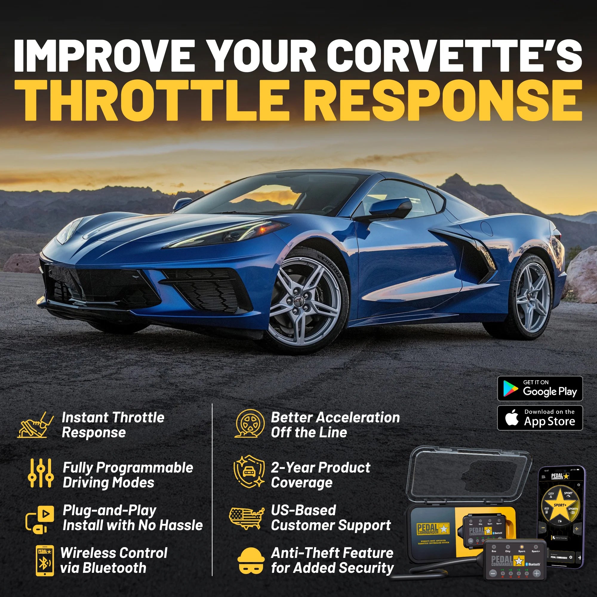 Pedal Commander para Chevrolet Corvette