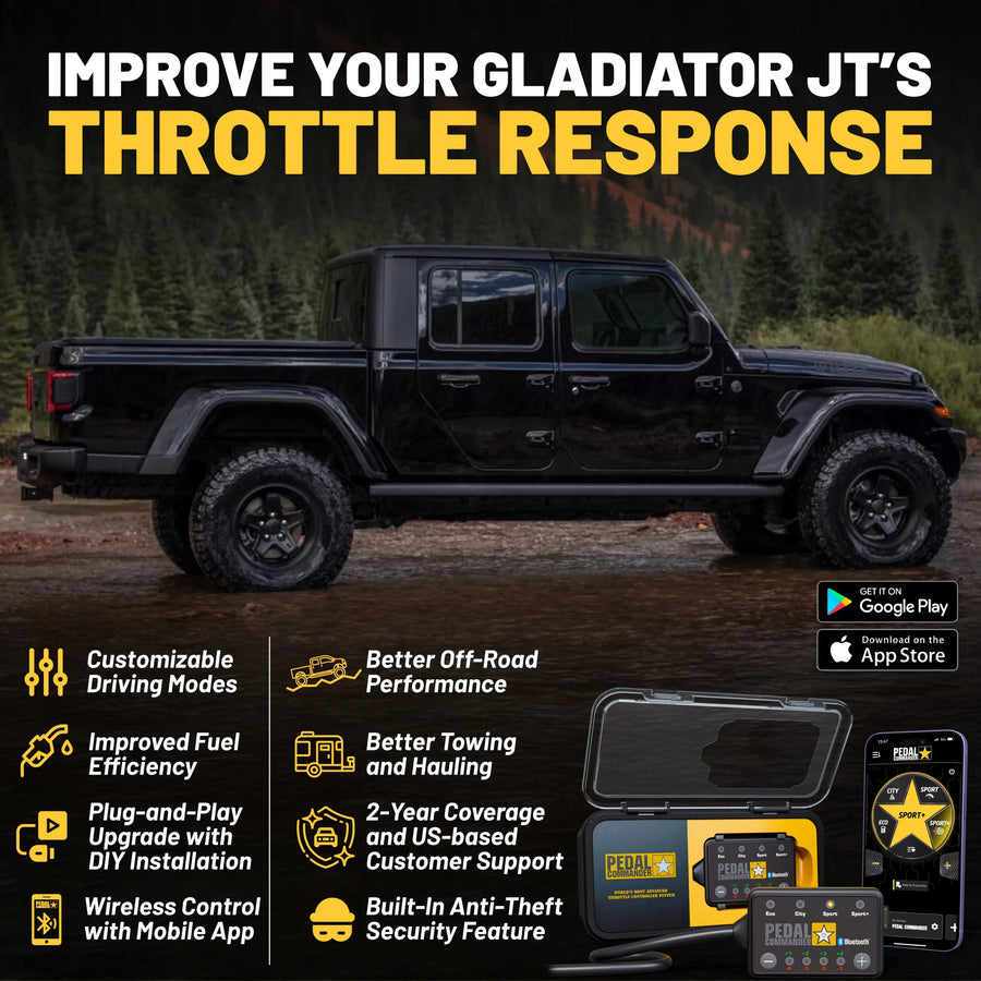 Jeep Gladiator JT (2020+) (3.6L Pentastar V6 - 2.0L GME T4 - 2.0L GME T4 EVO - 3.0L EcoDiesel V6)