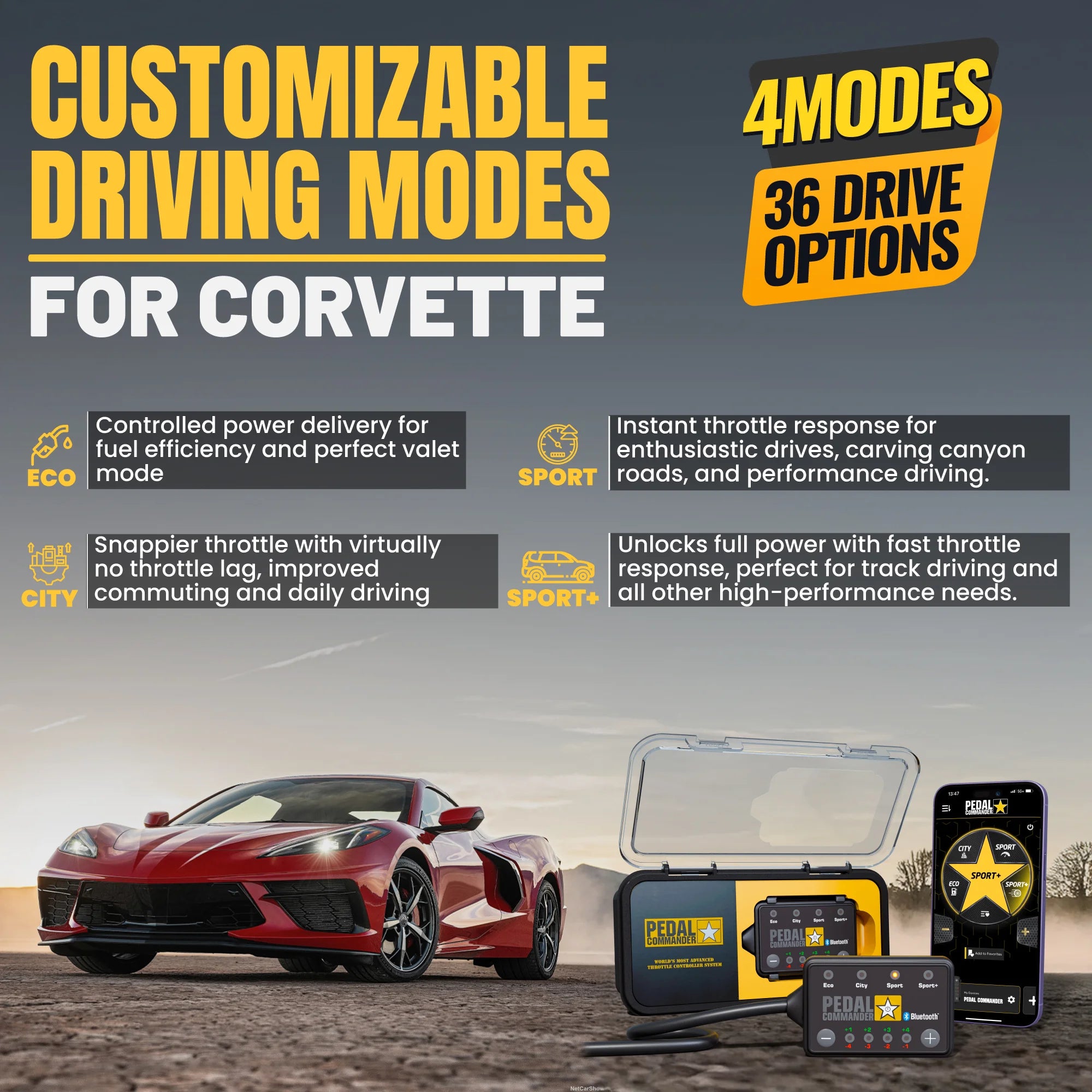 Pedal Commander para Chevrolet Corvette